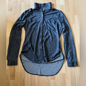 Passport blue jean button up long sleeve shirt size medium